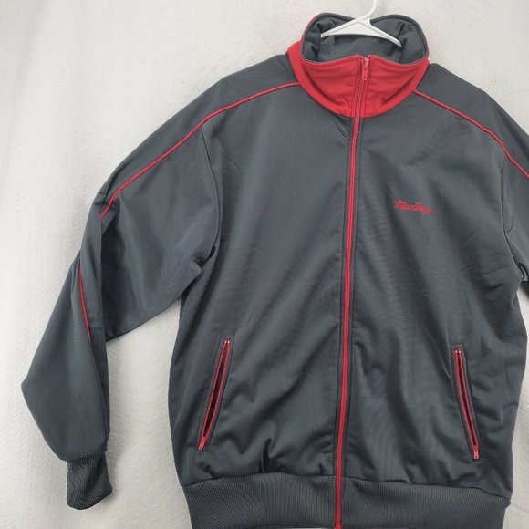 MacGregor Jacket Men's Long Sleeve Full Zip High Neck Zippered Pockets Gray Lg - Picture 4 of 12